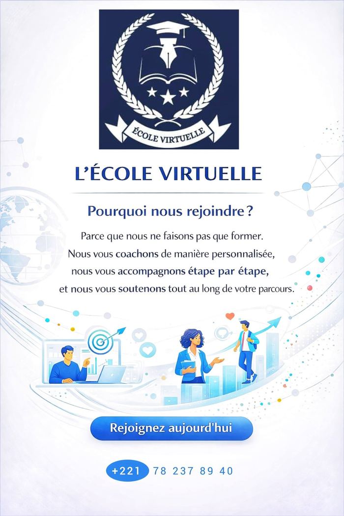 Affiche Pourquoi nous rejoindre — École Virtuelle